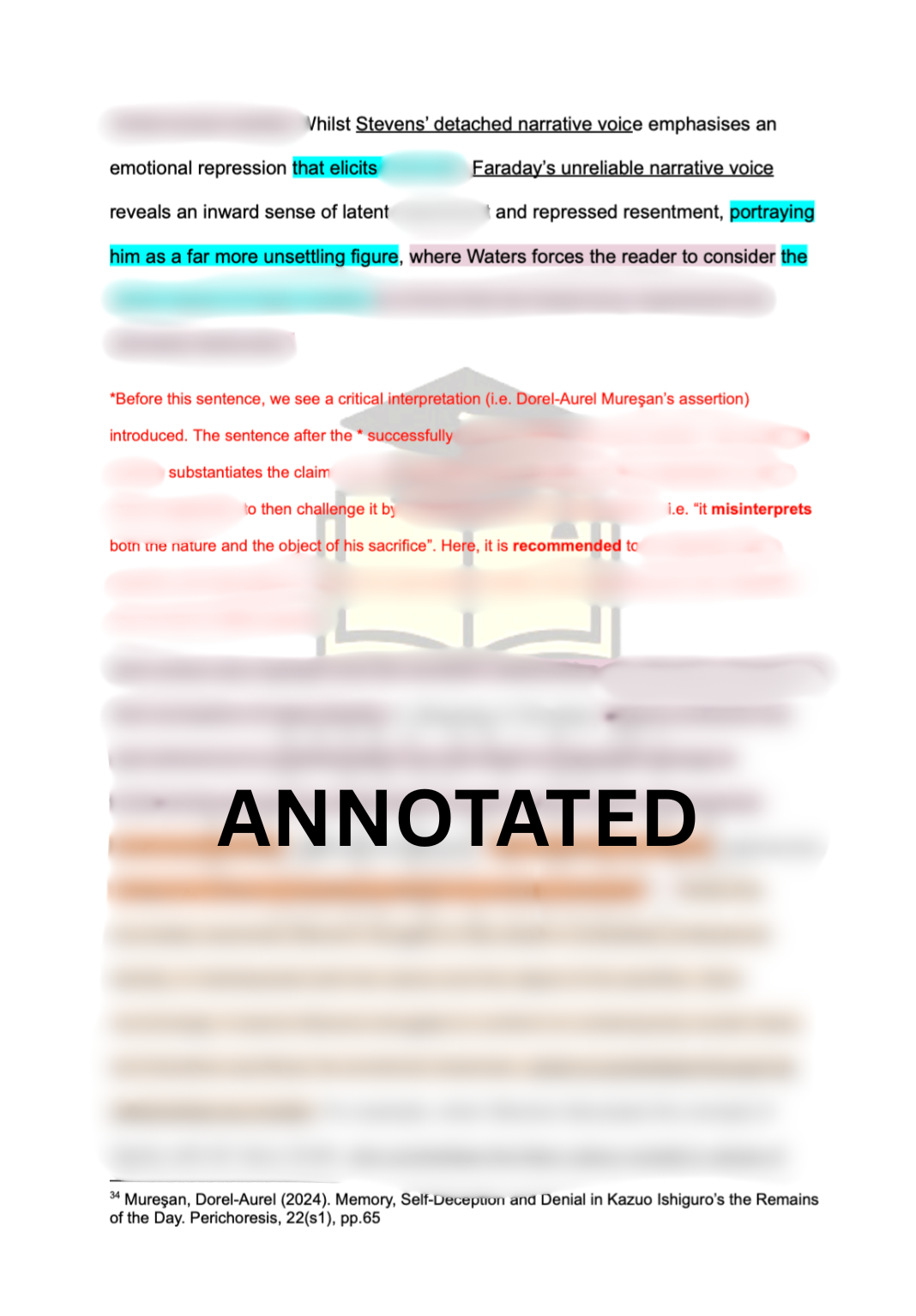A-Level English Coursework Mentoring