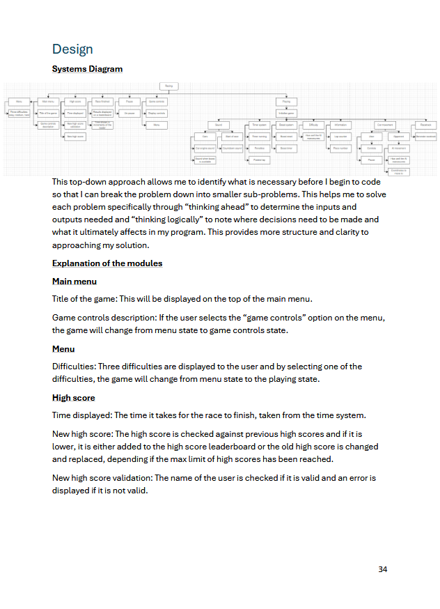 A level Computer Science: 65/70 NEA