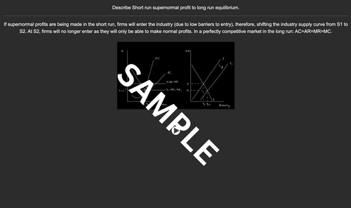 A Level Microeconomics: Anki Flashcards + Bonus