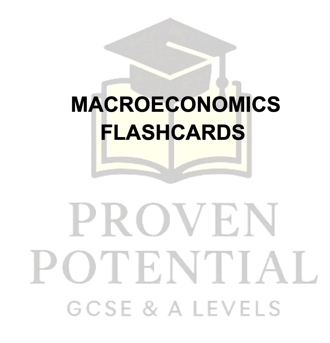 A Level Macroeconomics: Anki Flashcards + Bonus
