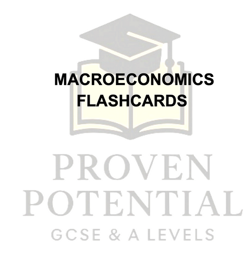 A Level Macroeconomics: Anki Flashcards + Bonus